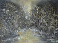 Il canneto  Olio su MDF - 30 x 40